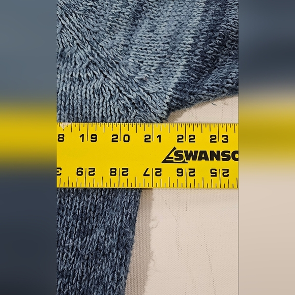 Vtg Sweater Graphix Sweater Mens L Pullover 90s Blue Color Block Biggie Carlton - Picture 4 of 7